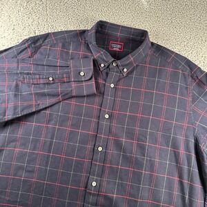 UNTUCKit Mens Button‎ Down Flannel Shirt 3XL Plaid Long Sleeve Casual